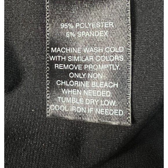 White House Black Market Sz XS Black Floral Print Keyhole Bow Slinky Shift Dress - Picture 9 of 9